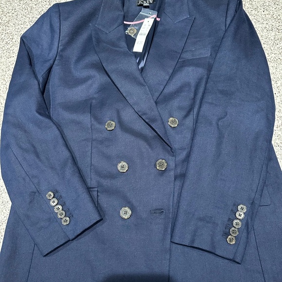 NWT JCrew linen stretch blazer - Picture 4 of 5